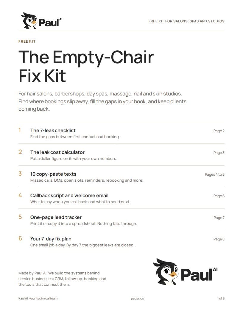 Cover of the Empty-Chair Fix Kit by Paul AI